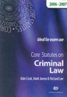 Image for Core statutes on criminal law 2006-07
