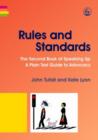 Image for Rules and standards: the second book of speaking up : a plain text guide to advocacy : v. 2