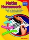 Image for Maths homework  : back to basics activities for class and homeBook A