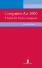 Image for Company Act 2006  : a guide for private companies