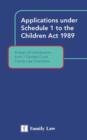 Image for Applications under Schedule 1 of the Children Act 1989