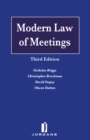 Image for Modern law of meetings