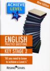 Image for Achieve level 4 English: Practice questions : Level 4