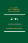 Image for Acts: Black&#39;s New Testament Commentaries Series