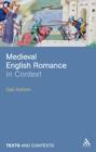 Image for Medieval English Romance in Context