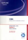 Image for CIMA paper F1 financial operations  : complete text