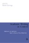 Image for Academic writing in context