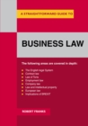Image for A Straightforward guide to business law