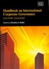 Image for Handbook on international corporate governance: country analyses
