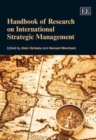 Image for Handbook of Research on International Strategic Management