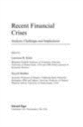 Image for Recent financial crises: analysis, challenges and implications