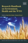 Image for Research handbook on environment, health and the WTO