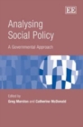 Image for Analysing social policy  : a governmental approach