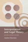 Image for Interpretation and legal theory
