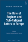 Image for The role of regions and sub-national actors in Europe
