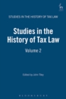 Image for Studies in the history of tax law