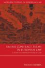 Image for Unfair contract terms in European law: a study in comparative and EC law