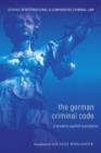 Image for The German criminal code: a modern English translation