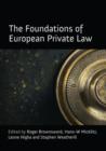 Image for The foundations of European private law