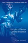 Image for Principles of German criminal procedure