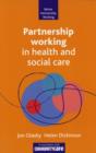 Image for Partnership Working in Health and Social Care