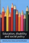 Image for Education, disability and social policy