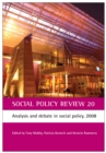 Image for Social policy review.: (Analysis and debate in social policy, 2008)