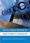 Image for Social policy review23,: Analysis and debate in social policy, 2011