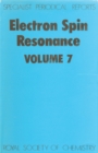 Image for Electron spin resonance.: a review of the literature published between December, 1979 and May, 1981