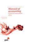 Image for Manual of Accounting: Financial Instruments 2012