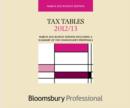 Image for Tax tables 2012/13  : March 2012 budget edition including a summary of the Chancellor&#39;s proposals