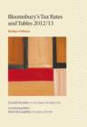 Image for Bloomsbury&#39;s Tax Rates and Tables 2012/13
