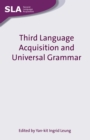 Image for Third language acquisition and universal grammar