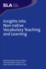 Image for Insights into Non-native Vocabulary Teaching and Learning