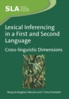 Image for Lexical inferencing in a first and second language: cross-linguistic dimensions