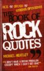 Image for The Book of Rock Quotes