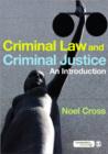 Image for Criminal law &amp; criminal justice  : an introduction