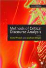 Image for Methods of critical discourse analysis