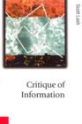 Image for Critique of information
