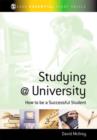 Image for Studying @ university: how to be a successful student