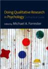 Image for Doing qualitative research in psychology  : a practical guide