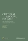 Image for CULTURAL &amp; SOCIAL HISTORY VOLUME 8 ISSUE
