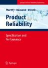 Image for Product reliability  : specification and performance