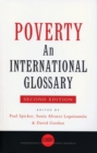Image for Poverty: an international glossary.