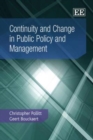 Image for Continuity and Change in Public Policy and Management