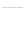 Image for Handbook on brand and experience management