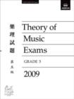 Image for Theory of Music Exams, Grade 5, 2009 CLE : Chinese-language Edition (traditional Script)