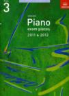 Image for Selected Piano Exam Pieces 2011 &amp; 2012, Grade 3