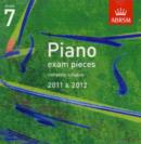 Image for Piano Exam Pieces 2011 &amp; 2012 CD, Grade 7