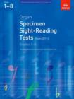 Image for Organ Specimen Sight-Reading Tests, Grades 1-8 from 2011 : including specimen transposition tests (Grades 6-8)